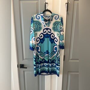 Vintage Emilio Pucci Logo Graphic Dress Women’s EU size 42